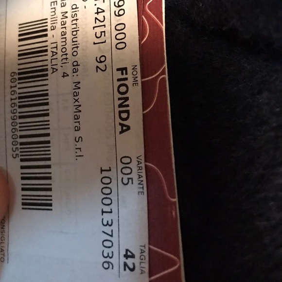 Max Mara Studio Alpaca Blue Navy Wrap Belted Coat, size 42 - Picture 14 of 15